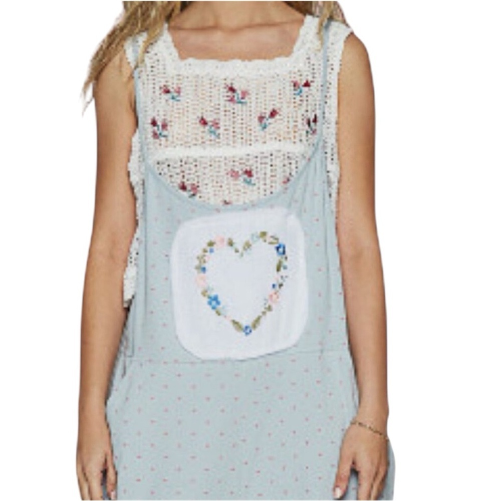 POL JUMPSUIT AND RIBBED PATCHWORK DETAILS WITH POCKETS IN POWDER BLUE SZ LARGE - Picture 7 of 8